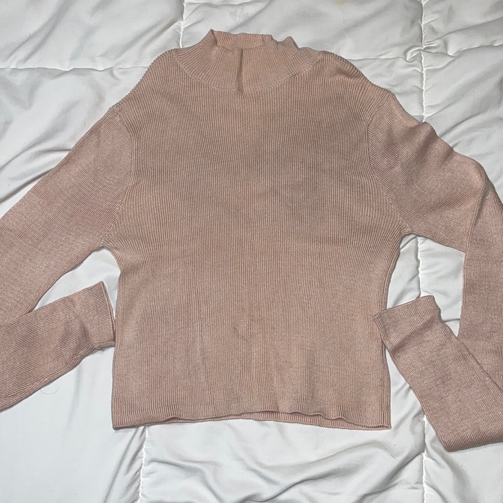 light pink sweater